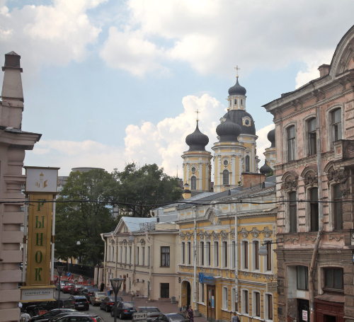 view to church from apt of fmd